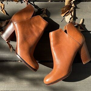 Aldo Caramel Heeled Ankle Boots